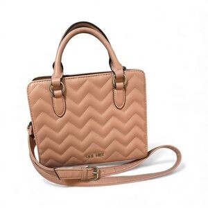 Nine West Pink Rose Small Quilted Crossbody Handbag